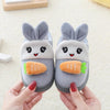 RG Aplic Carrot Warm Winter Grey Slippers 8148