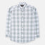GV Sea Weel Green & White Big Box Check Button Down Casul Shirt 9845