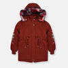 FBG Furr Cap Brick Brown Puffer Jacket 9920