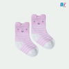 In Extenso Pink Heart & Lines 3 Pairs Baby Socks 10288