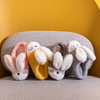 Rabbit Ears Fluffy Warm Yellow Slippers 8157
