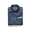 MV Navy Blue Club Collar Single Pocket Casual Shirt