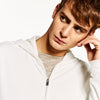 ZR Man Natural White Zipper with Hood