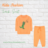 B.X I Love Cookies Dino Print Royal Orange Tracksuit 8294