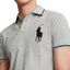 RL Big Embroided Pony Light Grey Polo 10783