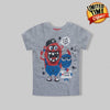 K&K My Best Buddy Printed Grey T-shirt 9756