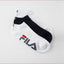 Fila Heritage Big Logo Ankle Socks White (3 Pairs)
