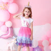 VKT Unicorn Crown White TUTU Fancy Frock 6017