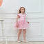 VKT Big Unicorn Face Light Pink Frock 6041