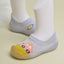 CN Silicon Sole Antiship Car Design Grey Soft Socks Shoes 10603