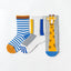 CRM Grey Blue & White 3 Piece Socks Set 9265