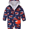 Austa All Over Fire Engine Design Dark Blue Warm Romper 7901