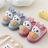RG Aplic Carrot Warm Winter Grey Slippers 8148