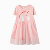 J Meters Unicorn Face Peach Fancy Frock 5058