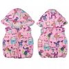 Y5 Animals & Birds Voices Sleeveless Hooded Soft Pink Puffer Jacket 7662