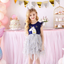 VKT Gold White Unicorn Navy Frock 6022
