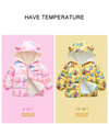 LD Alphabets Pink Puffer Jacket 8243