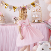 VKT Believe In Magic Unicorn Light Pink Frock 6018