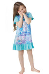 Night Glow Rarity Beautiful Girl Sky Blue Frock 9703