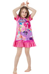 Night Glow Rainbow Power Rose Pink Frock 9698