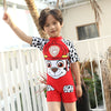 ISD Paw Patrol Face Red Jump SwimSuit With Cap 9724