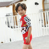 ISD Paw Patrol Face Red Jump SwimSuit With Cap 9724