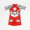 ISD Paw Patrol Face Red Jump SwimSuit With Cap 9724