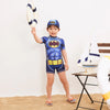 ISD Batman Navy Blue Jump Swimsuit With Cap 9728