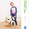 ISD Multi Shapes Navy Blue Swimsuit with Cap 9738