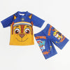 ISD Paw Patrol Face Mustard & Blue Shorts set With Cap 9727