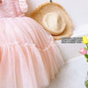 CN Back Bow Flore Bottom Fancy Pink Frock 10730