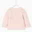 FF Thick Knit Neckless Soft Pink Cardigan 7838