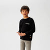 B.X New York Awaiting Print Sleeves Black Sweatshirt 3438