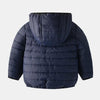 Plain Navy Blue Puffer Jacket 8281
