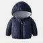 Plain Navy Blue Puffer Jacket 8281