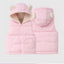 NU Inner Fur Baby Pink Sleeveless Puffer Jacket 8234