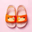MR Dog Print Orange And Pink Back Strap Slippers 9427