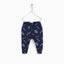 Le Printtemps Navy Blue Printed Leggings
