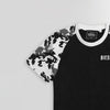 DSL Black Raglan Camo Sleeve TShirt