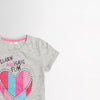 Girls Grey Learn Have Fun Graphic T-Shirt