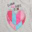Girls Grey Learn Have Fun Graphic T-Shirt