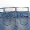 OM Light Blue Front Flower Pocket Denim 1205