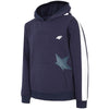 4F Own Star Sleeves Stripes Navy Blue Hoodies 721