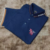 RL Polo 1966 Embroided Poly Meshed Navy Blue Polo 11113