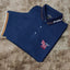 RL Polo 1966 Embroided Poly Meshed Navy Blue Polo 11113