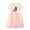 J Meters Bird Pink Fancy Frock 5056