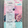 Little One 5 Pack Goirls Design 2 BodySuits 10718