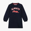 MPX Always Happy Embroidered Fleece Blue Sweatshirt 9887