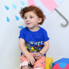 B.X Big Wheel Destroy Working Area Printed Royal Blue Tshirt 5049