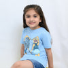 B.X Friends Forever Girls Light Blue Tshirt 4978